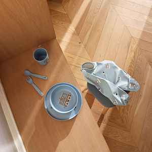 Набор детской посуды nuuroo "Marius Dusty Blue", 5 предметов, пыльно-голубой